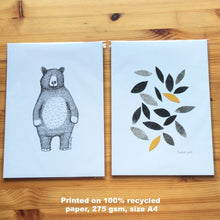 * NEW ART PRINTS  * Choose from 5 designs, 100% recycled paper, size A4, unframed