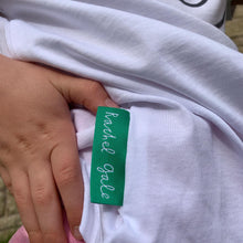 Smiley Tee - Organic white cotton, 3-8 yrs - NEW!