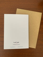 'Home is where the sparkle is' - New home Card - A6 Greetings card with brown envelope - Printed on quality recycled card