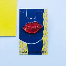 Sparkly Smooch Enamel Pin *NEW COLLABORATION *