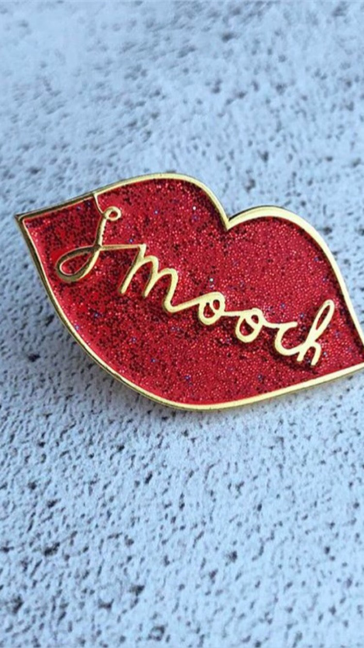 Sparkly Smooch Enamel Pin *NEW COLLABORATION *