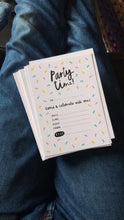 Party Invitations - Choose from 3 designs - Pack of 10 with envelopes - 100% eco friendly materials!