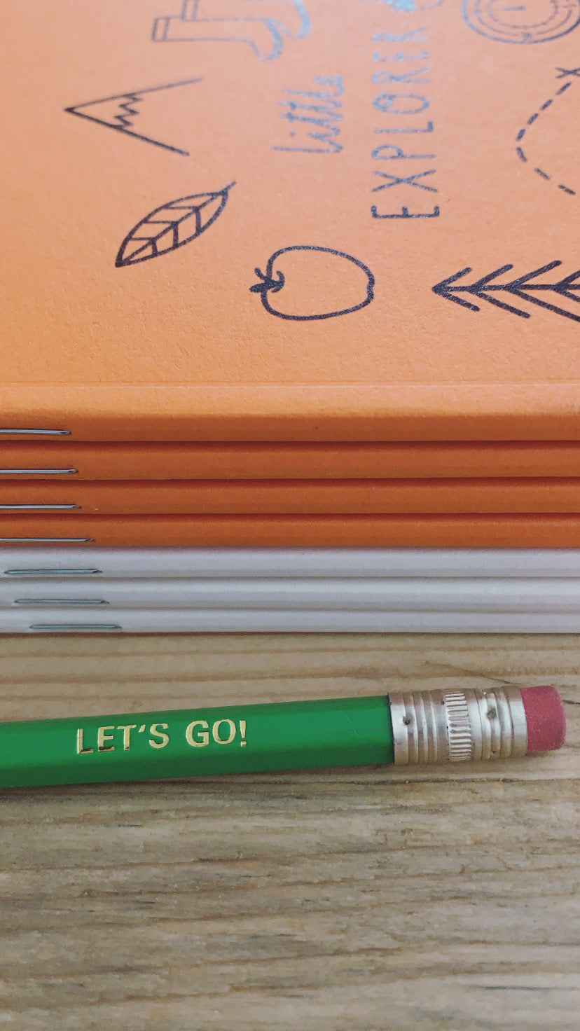 Little Explorer Notebook & pencil gift set - size A6, lined paper, rec ...