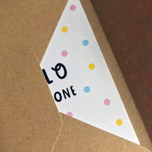HELLO LITTLE ONE - A6 Greetings card with envelope - Printed on quality recycled card