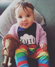 Mr Bear Babygrow/Babyvest * Long sleeved * Super soft, 100% organic cotton - WHITE & GREY -3 sizes available