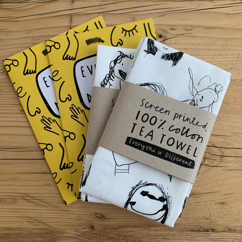 Art Challenge Tea Towel & Book Bundle - Get yours now! 100% screen printed cotton tea towel