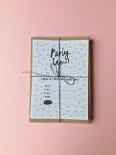 Party Invitations - Choose from 3 designs - Pack of 10 with envelopes - 100% eco friendly materials!
