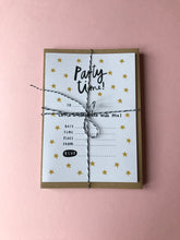 Party Invitations - Choose from 3 designs - Pack of 10 with envelopes - 100% eco friendly materials!