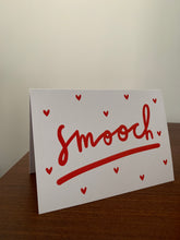Smooch Valentines Card - A6 Greetings card with red envelope - Printed on quality recycled card