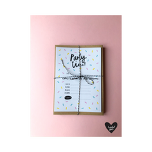 Party Invitations - Choose from 3 designs - Pack of 10 with envelopes - 100% eco friendly materials!