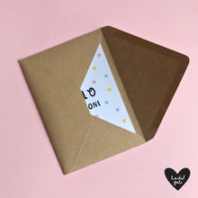 HELLO LITTLE ONE - A6 Greetings card with envelope - Printed on quality recycled card