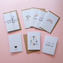 RAINBOW - A6 Greetings card - Printed on quality recycled card