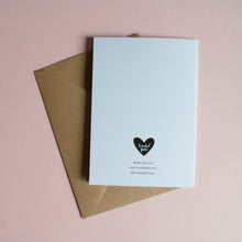THANK YOU - A6 Greetings card with envelope - Printed on quality recycled card