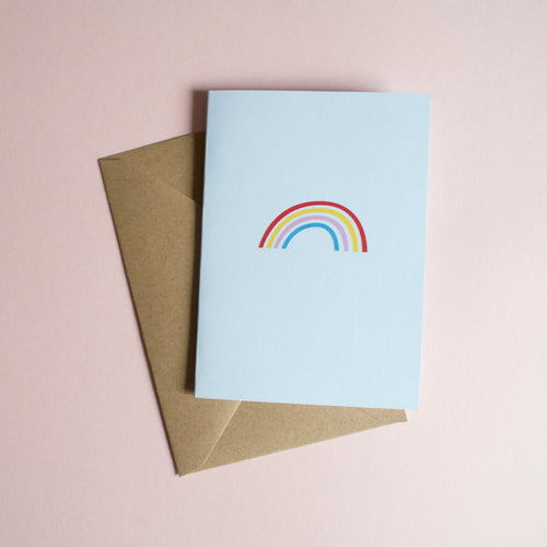 RAINBOW - A6 Greetings card - Printed on quality recycled card