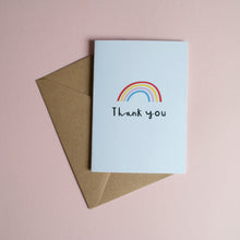 THANK YOU - A6 Greetings card with envelope - Printed on quality recycled card